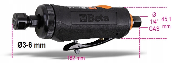 Прямой пневматический шлифовальный станок Beta 1933i