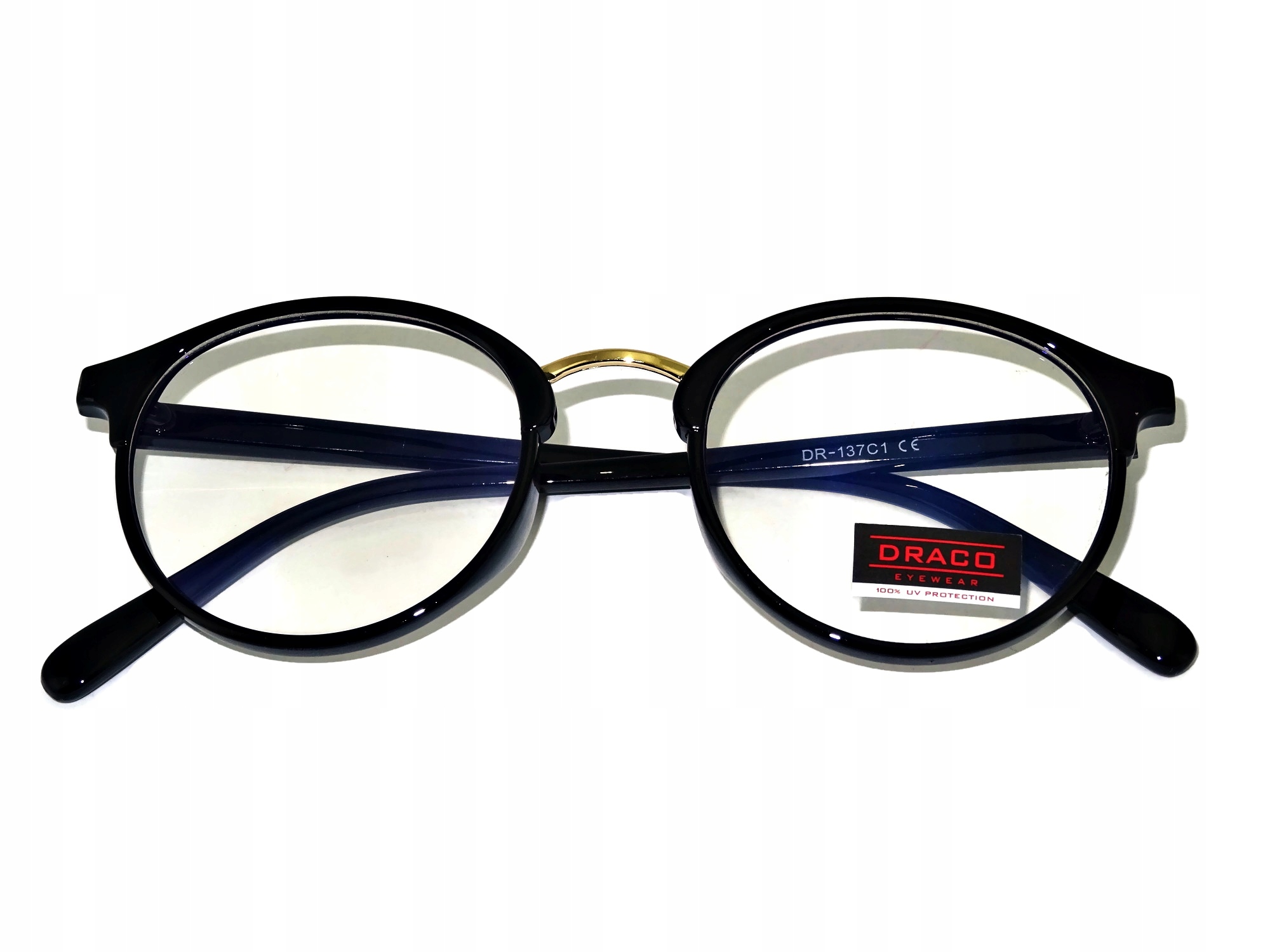 DAMSKIE OKULARY DO KOMPUTERA ANTYREFLEKS OKRĄGŁE Model DR-137C1_Z01