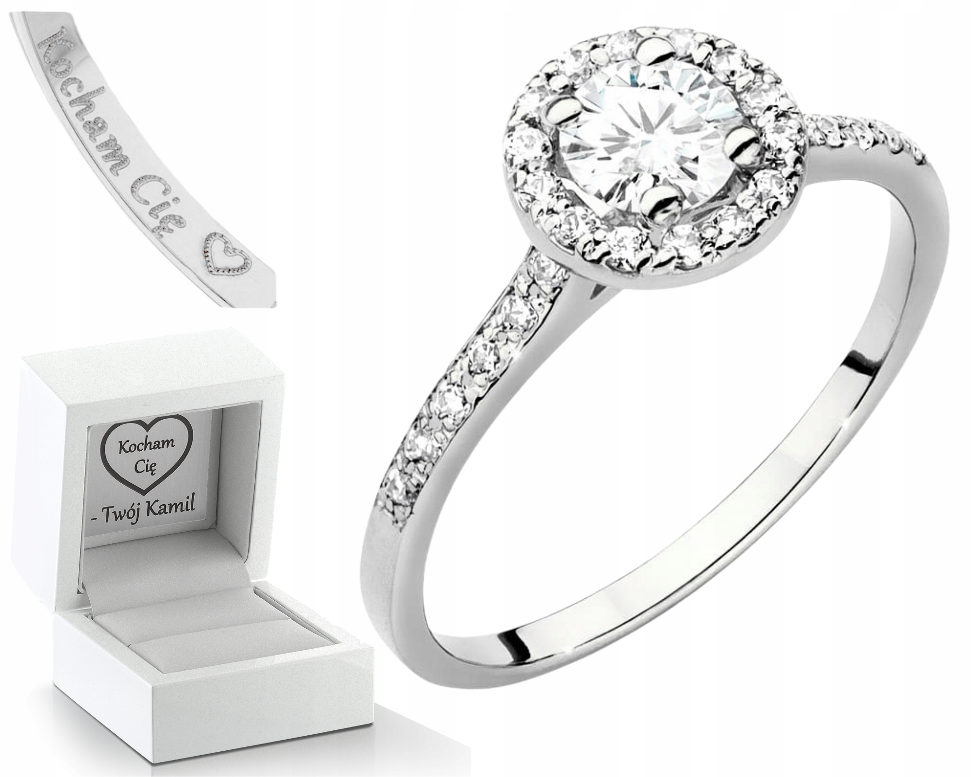 Prstýnek Z Bílého Zlata S Brilianty Lab