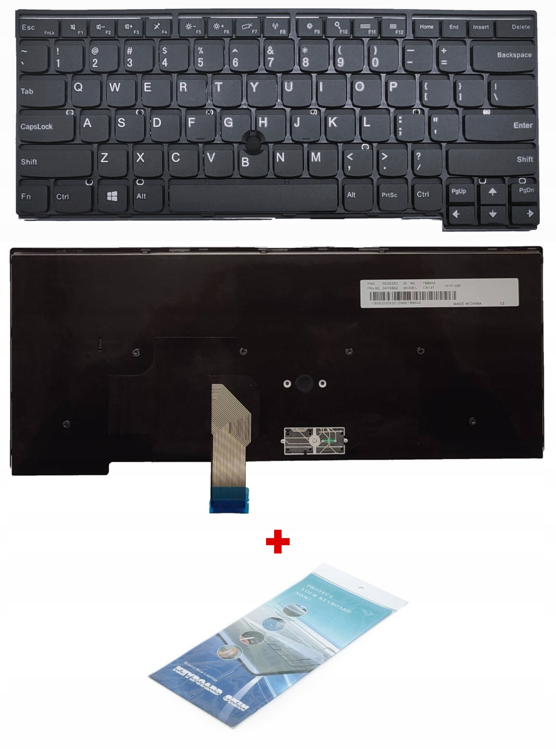 Nowa Klawiatura Lenovo Thinkpad L440 L450 L460 L470 T440 T450 Pl Qwerty
