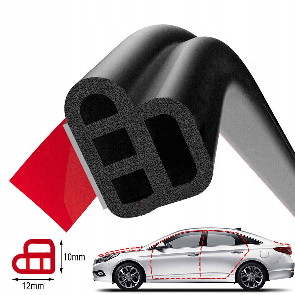 16M TAŚMA USZCZELNIAJĄCA DO DRZWI SAMOCHODOWYCH GUMOWA USZCZELKA DO DRZWI Producent części Inny