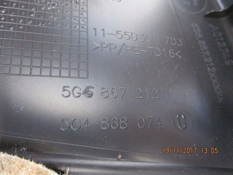 BOCZEK TAPICERKA DRZWI 5G4 5G4868074C GOLF 7 VII Typ samochodu Samochody osobowe