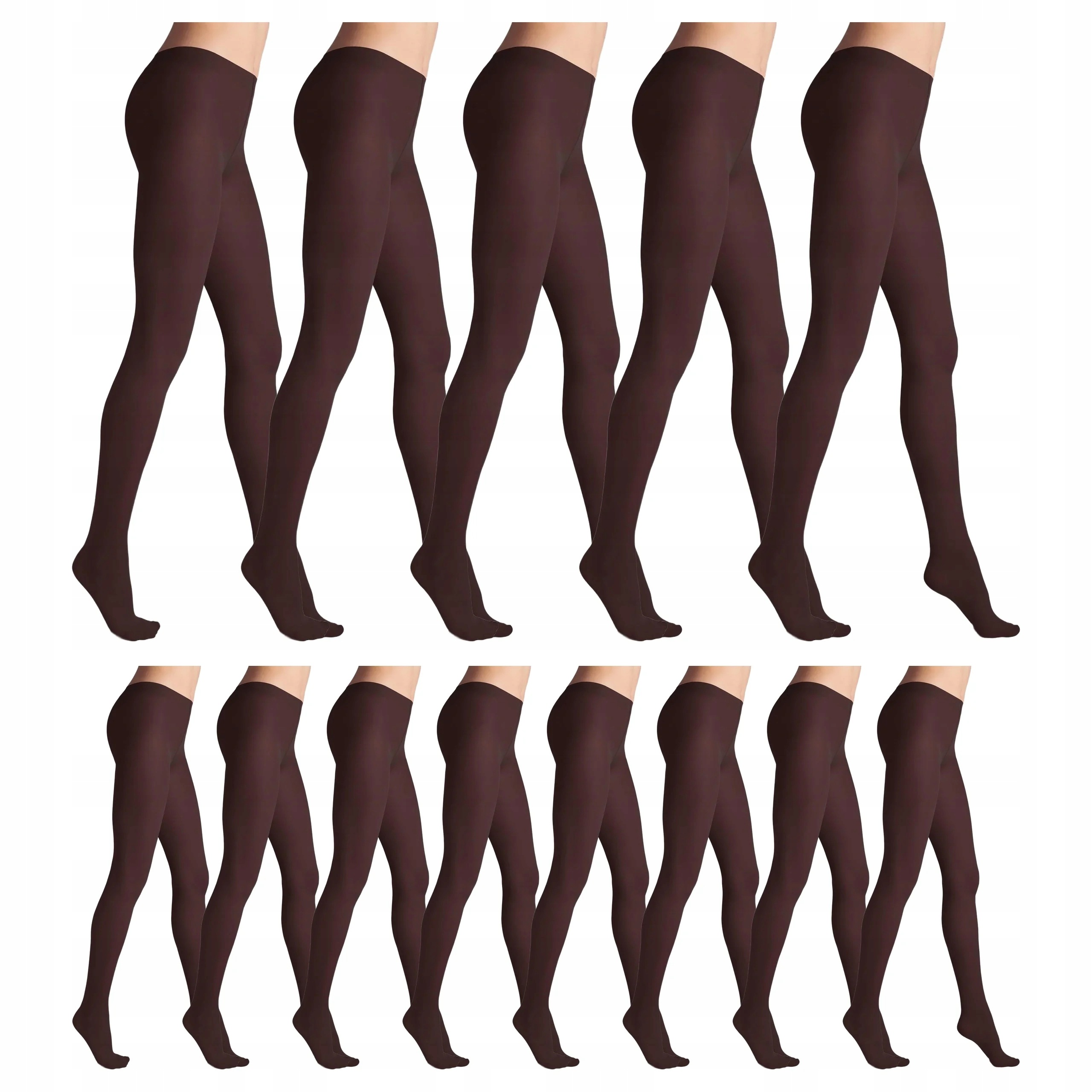 13 x Punčocháče 40 den matné bez kalhotek Tonic Marilyn 3-M Brown