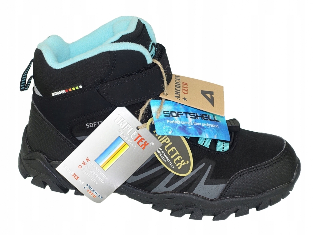 DAMSKIE BUTY TURYSTYCZNE SOFTSHELL TREKKINGOWE Rozmiar 37