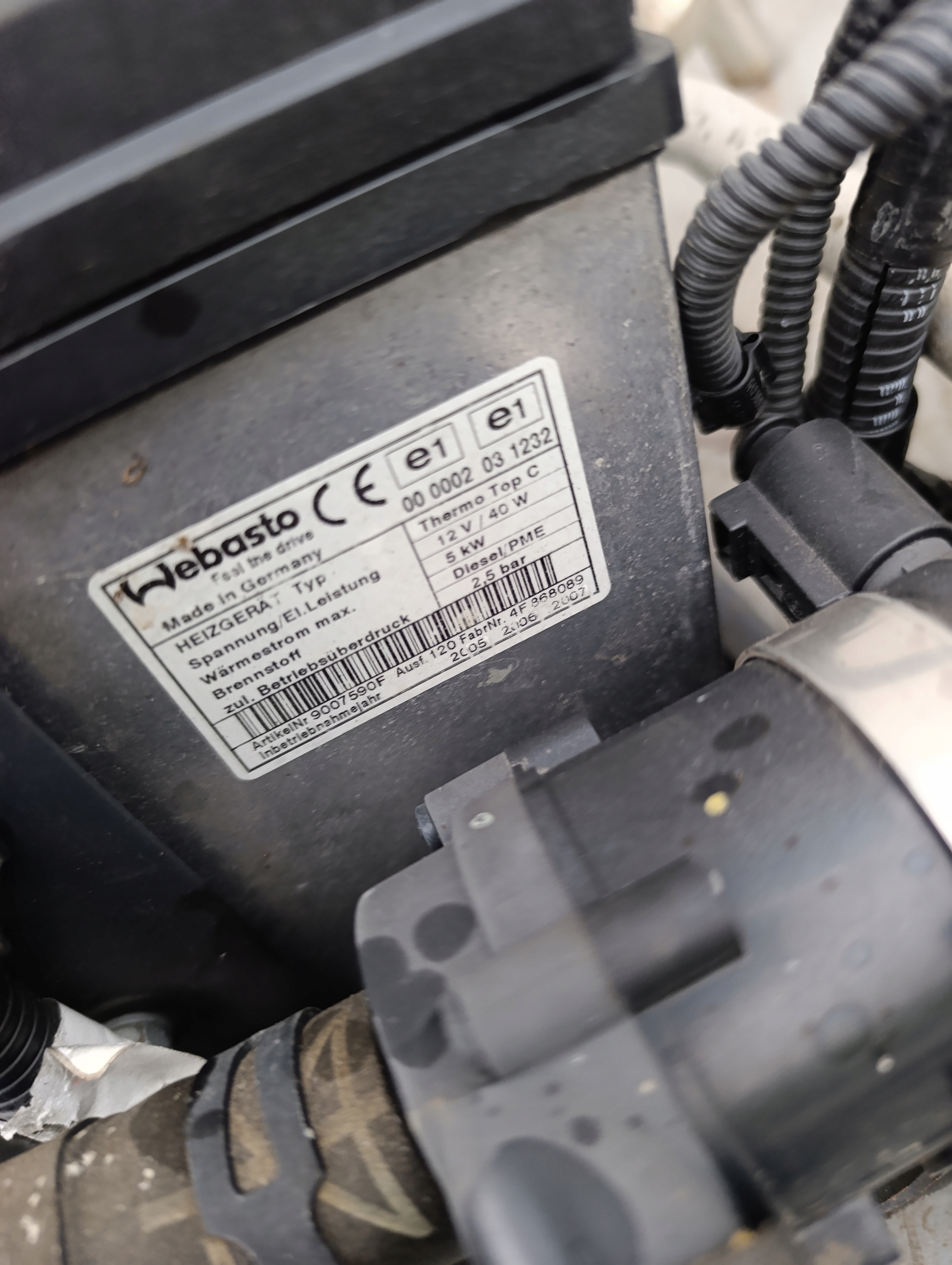 VW T5 Webasto WEBASTO DOGRZEWACZ 7H0819008P
