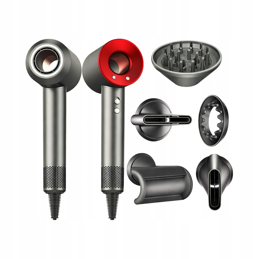 Profesionální Vysoušeč Vlasů Dryer 1600W Ultra 5v1 Ionizace Šedá