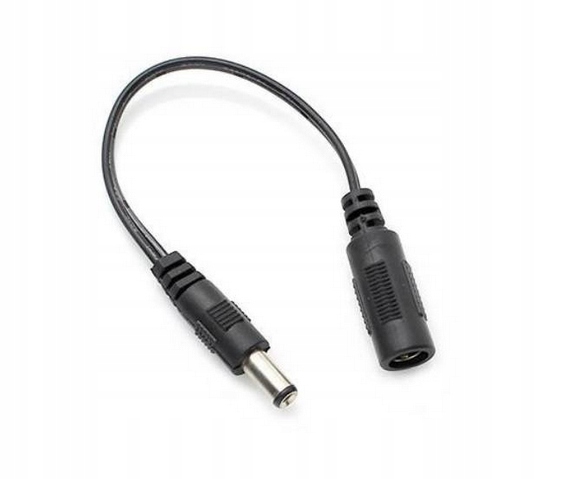 Adapter przejściówka gniazdo 2.1/5.5 wtyk 2.5/5.5