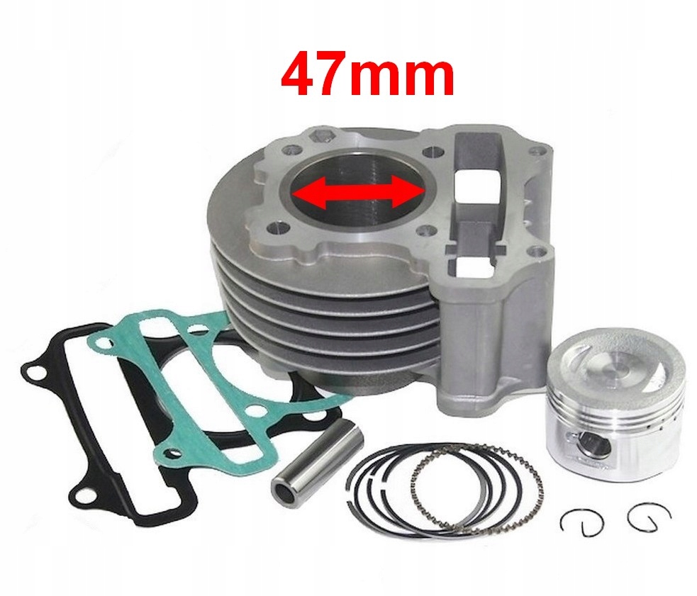 Cylinder 80 cc Tuning Tłok 47 mm do Zipp Quantum 50 4T 05-14r.