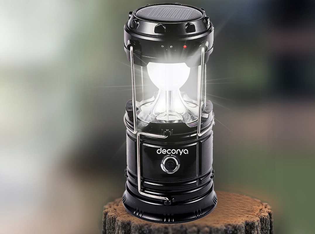 SOLARNA LATARKA LAMPKA KEMPINGOWA POWERBANK 3W1 USB AKUMULATOROWA HARCERSKA Model 04