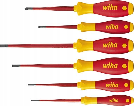 Sada šroubováků Vde slim izolované pro elektrikáře ploché/PZ 6-dílná Wiha