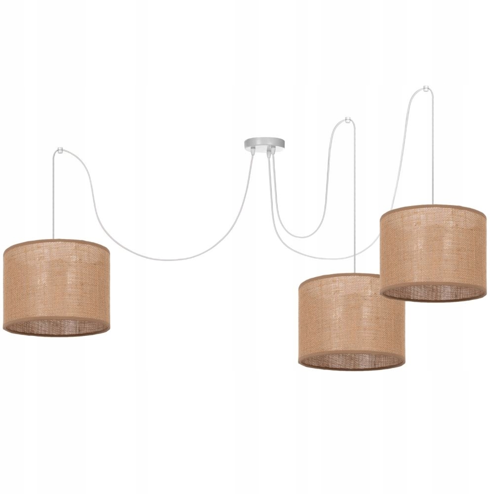

Lampa Wisząca Spider Żyrandol Etno Boho Jutowy