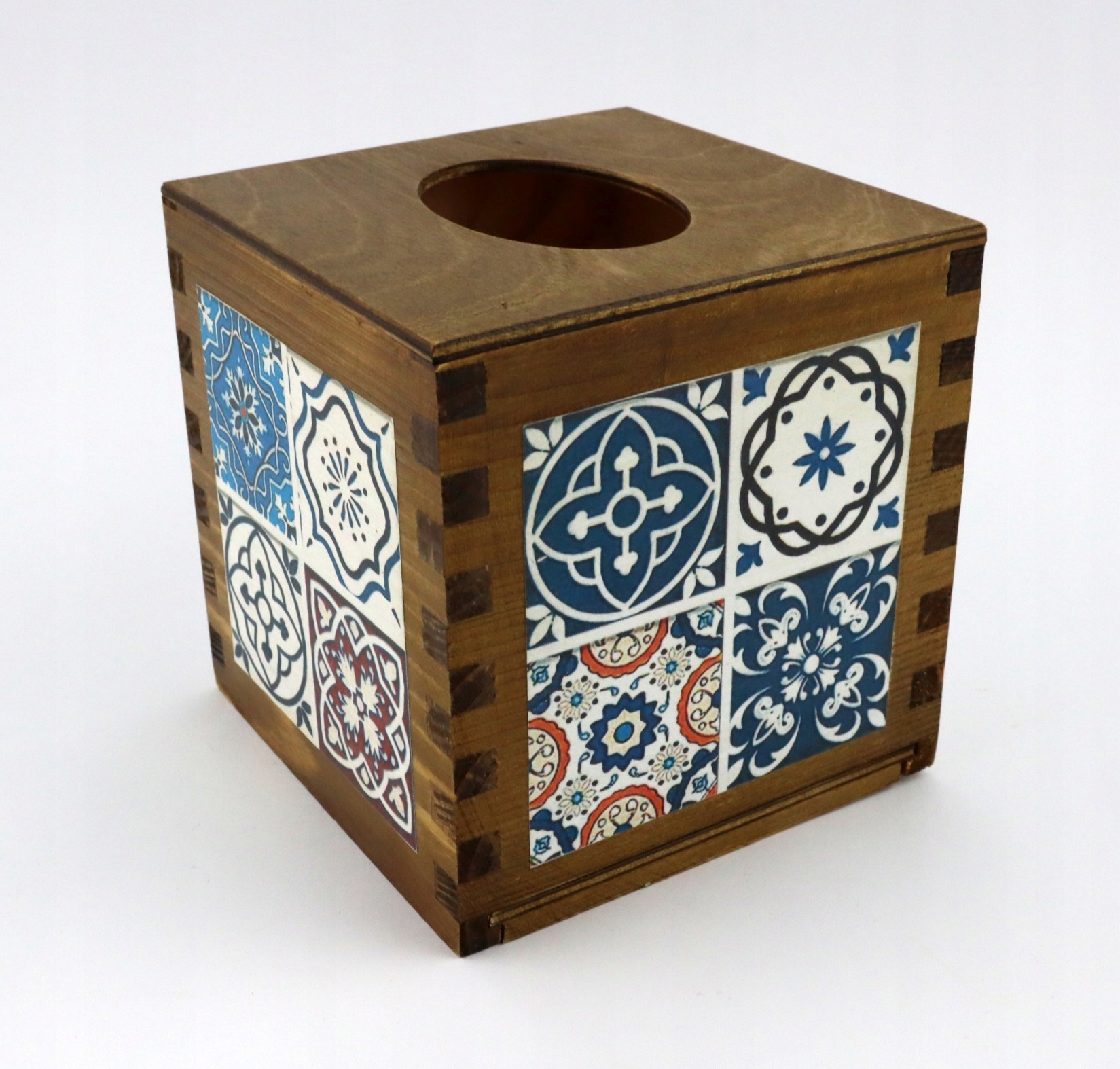 Krabička na kapesníky, azulejos ruční práce krabička na ubrousky