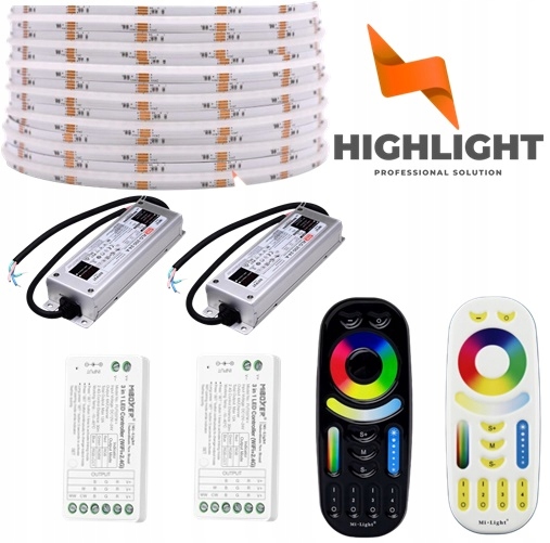 25m Zestaw taśma LED COB RGB+CCT 16W 24V Wi-Fi