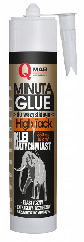 Najmocniejszy klej montażowy Ms Polimer Hybrydowy high tack Qmar biały