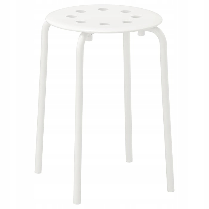 

Taboret Stołek Biały 45 cm Marius Ikea