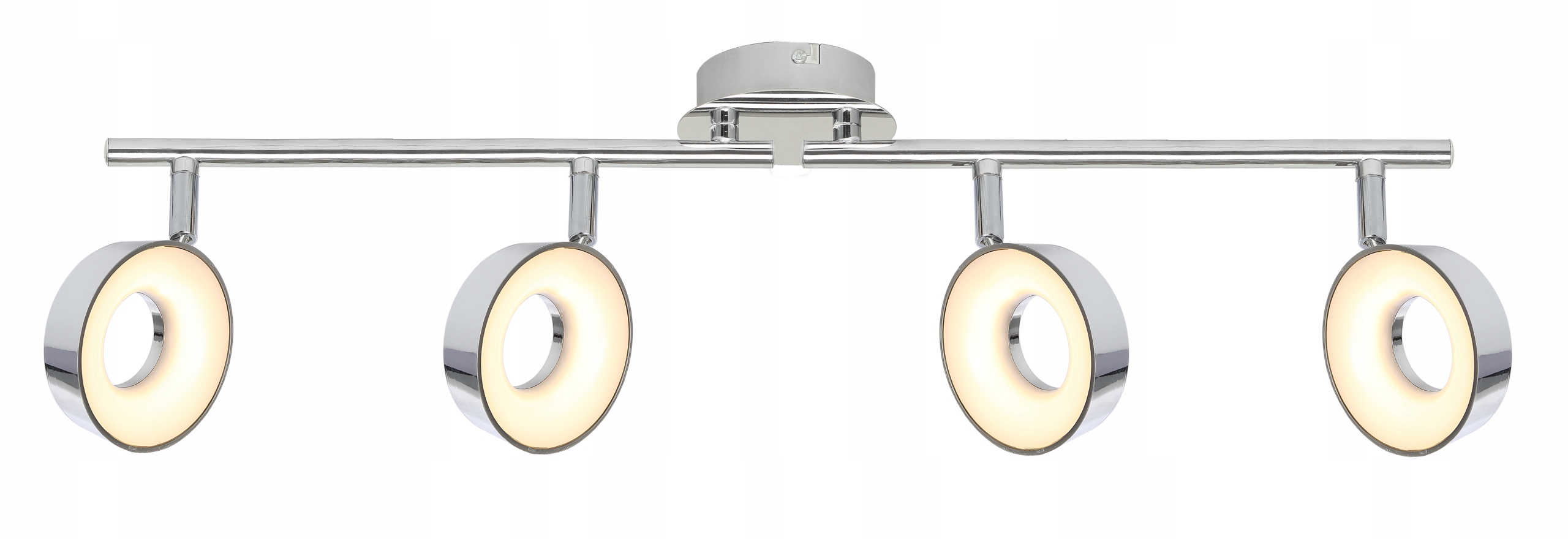 Nástenné svietidlo Candellux strieborné s integrovaným zdrojom Led 4 W