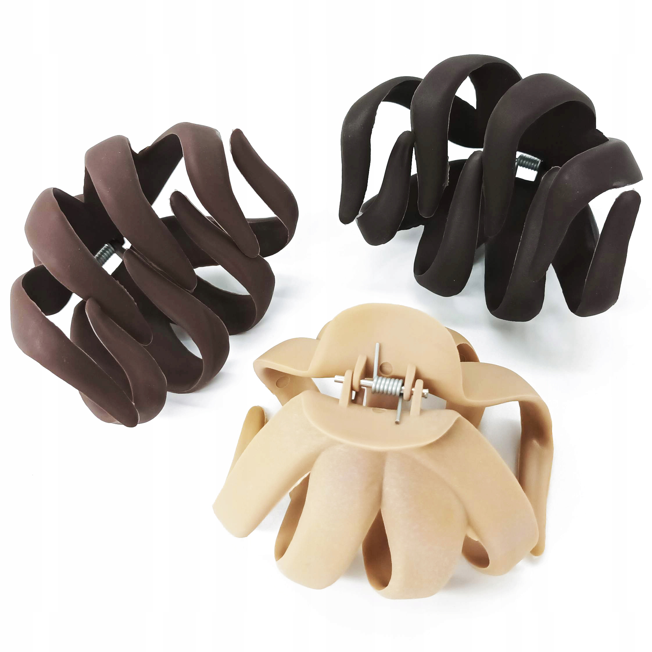 ZESTAW SPINEK DO WŁOSÓW 3 DUŻE KLAMRY ZW7-3