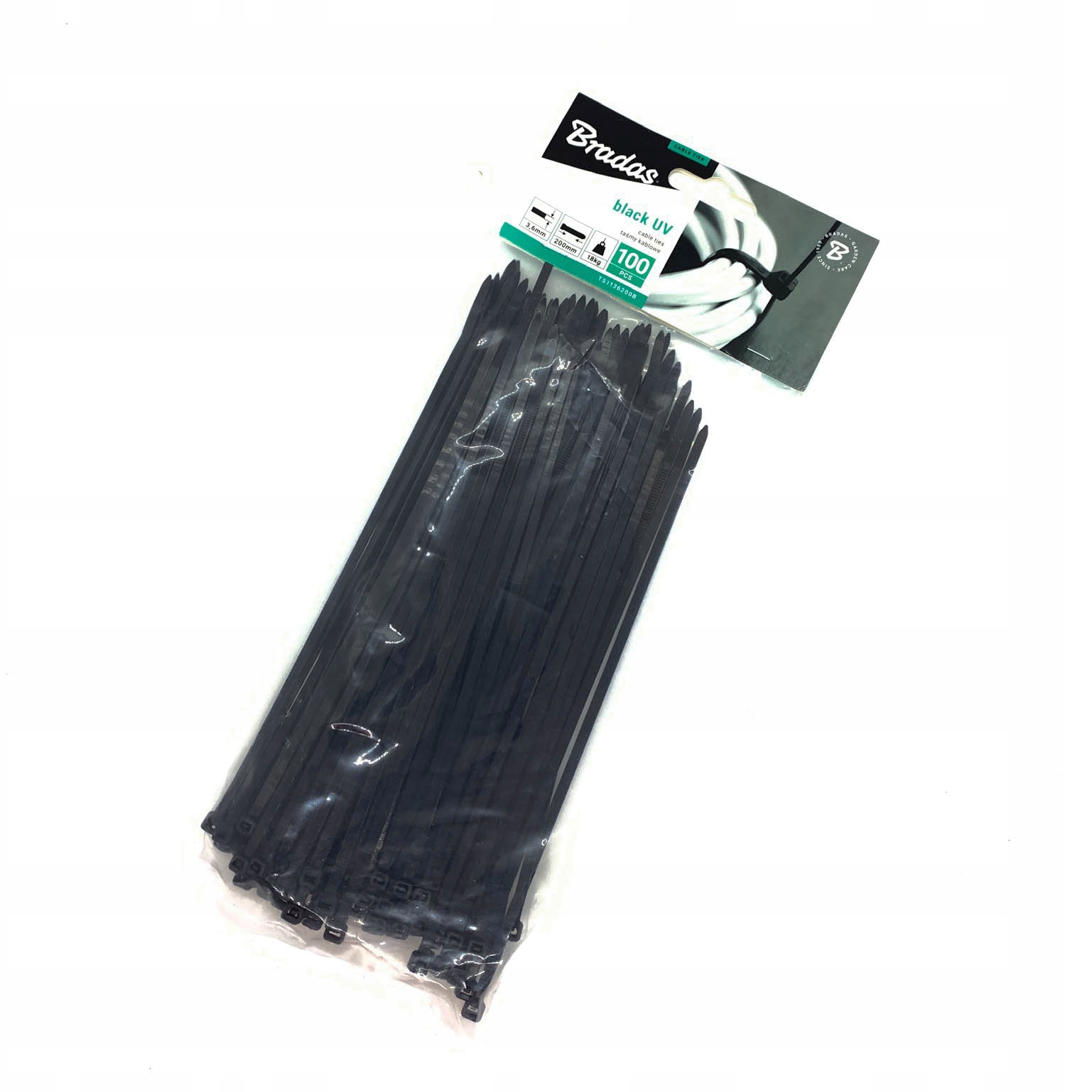

Opaski kablowe Trytytki 3,6x200 100 szt Mocne