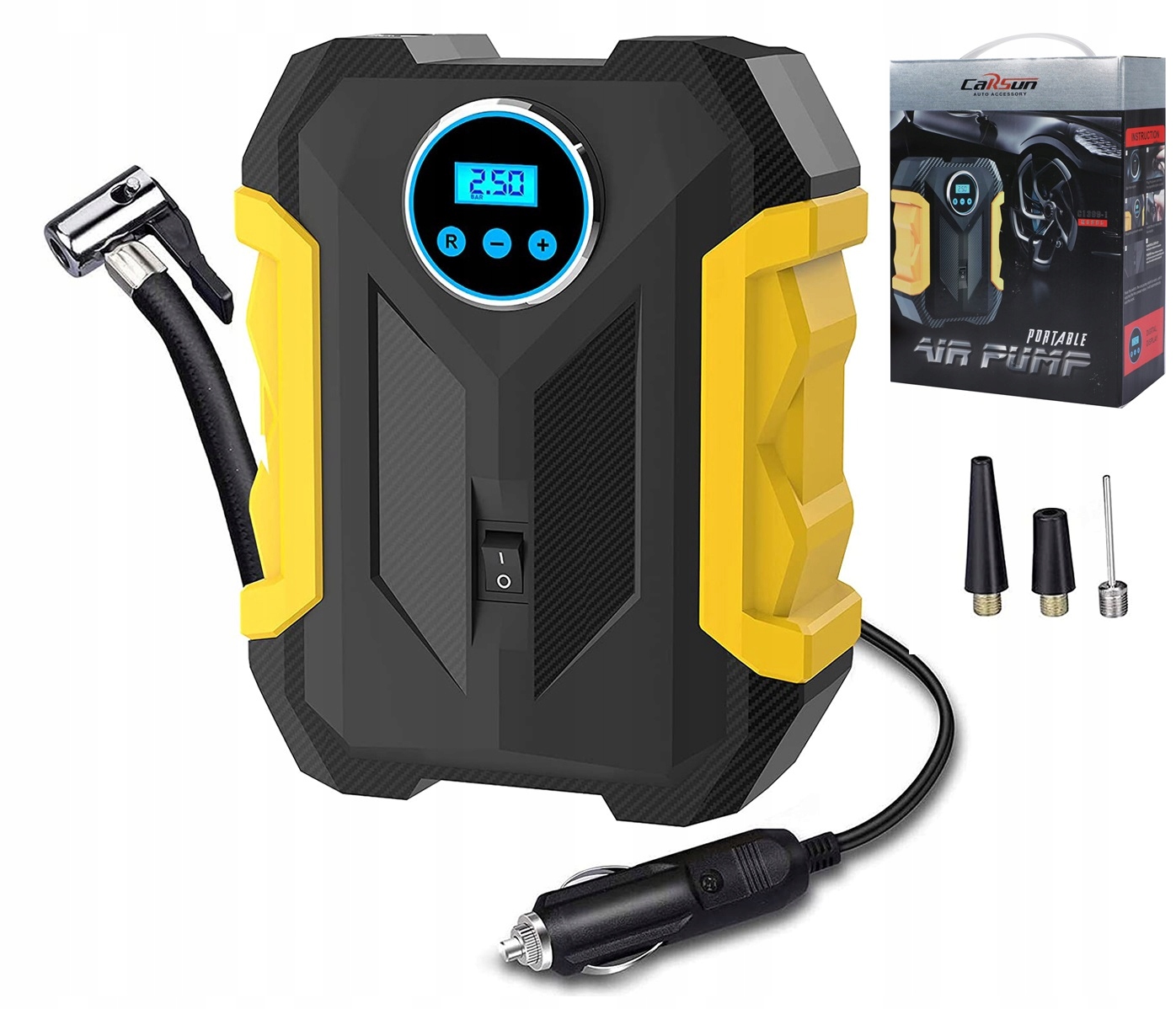 

Kompresor Samochodowy Pompka Sprężarka 12V Led LCD