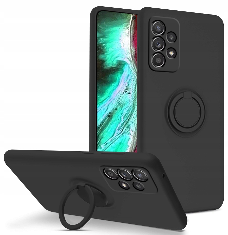 

Etui Silicone Ring Szkło do Samsung Galaxy A53 5G