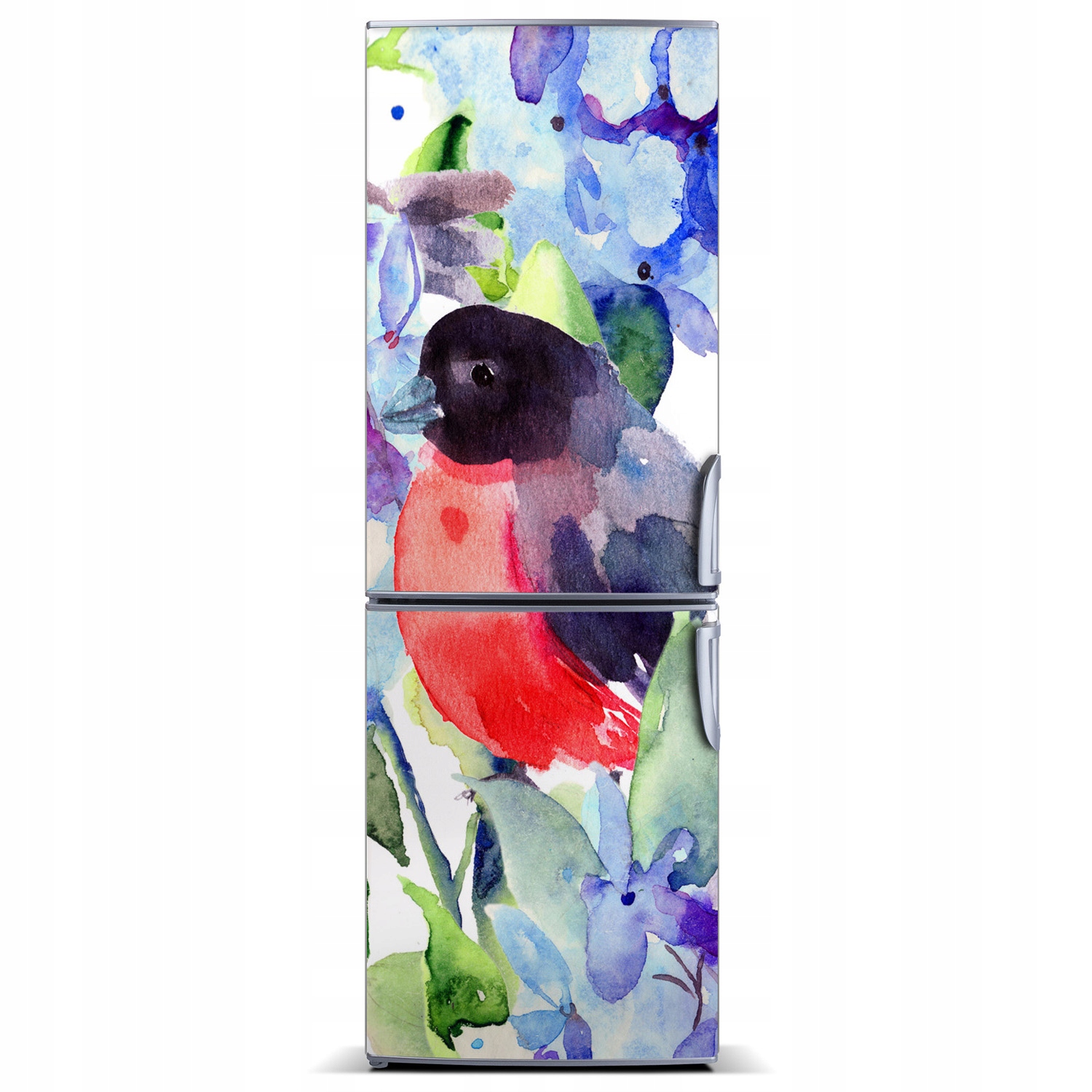 

Naklejka Magnes na lodówkę Ptaki i kwiaty 60x180