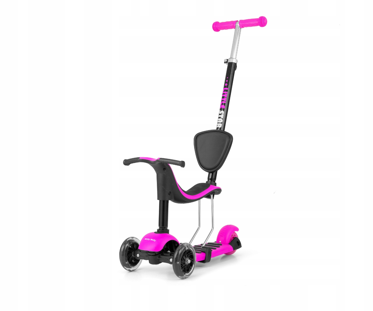 Hulajnoga dla dzieci 3-kołowa Led Scooter Little Star Pink 3+ Różowa
