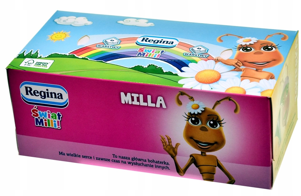 

Regina chusteczki higieniczne Świat MILLI 96 Sztu