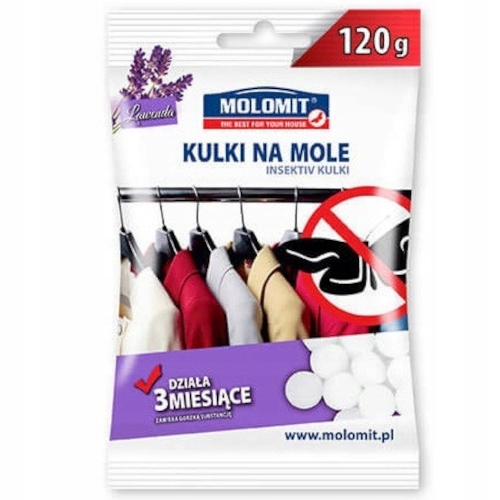 

Molomit Kulki na mole odzieżowe Lawenda 120g