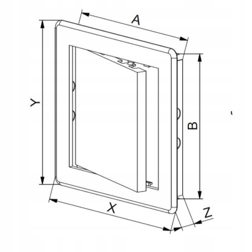 Drzwiczki rewizyjne maskownica 45X45 Szerokość produktu 45 cm