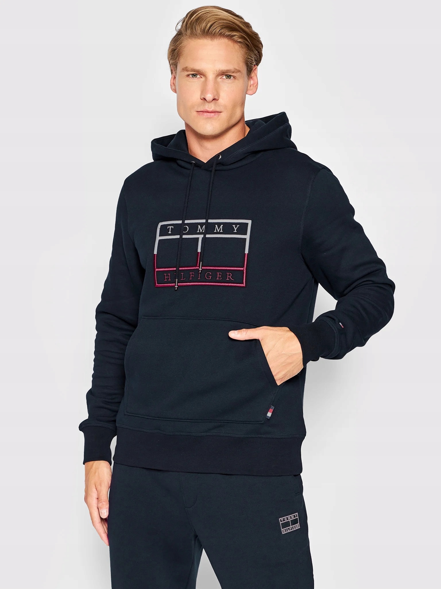Pánská Mikina Tommy Hilfiger Flag Hoodie R S