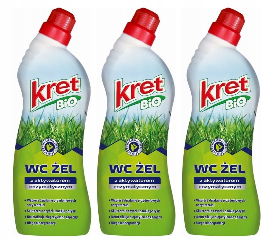 

Bio Kret Wc Żel Ekologiczny z aktywatorem 3 X750ml
