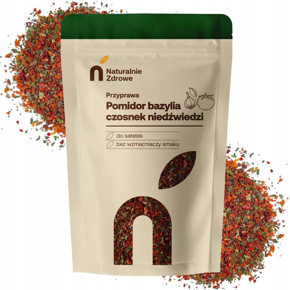 Pomidor bazylia czosnek niedźwiedzi mieszanka 1kg 10x 100g