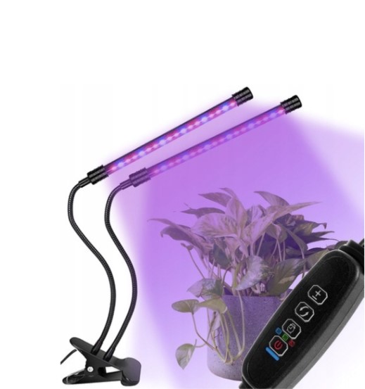 Lampa LED do wzrostu uprawy roślin timer USB klips Kąt świecenia 360°