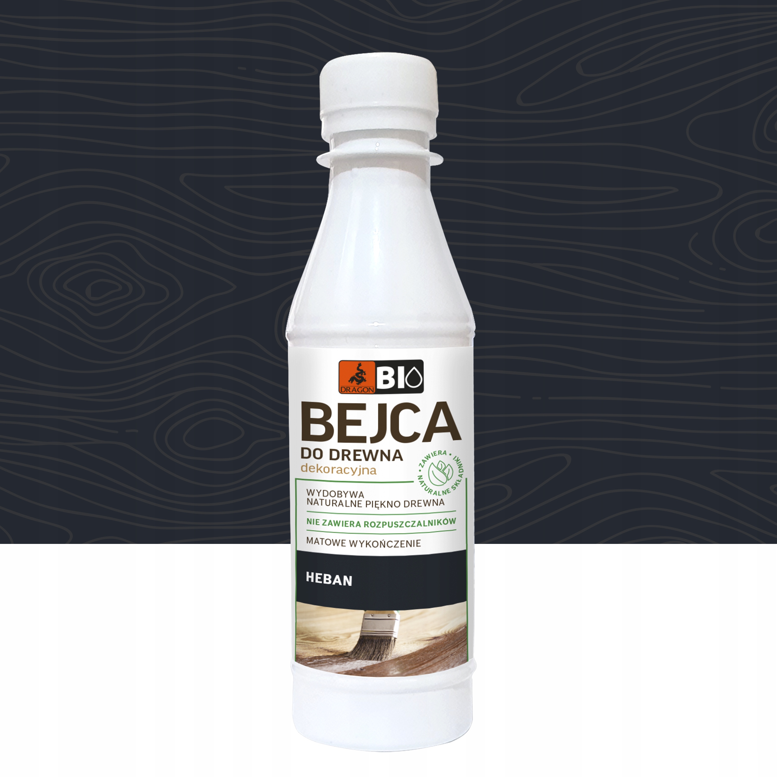 

Bejca dekoracyjna do drewna Heban 200ml Dragon Bio