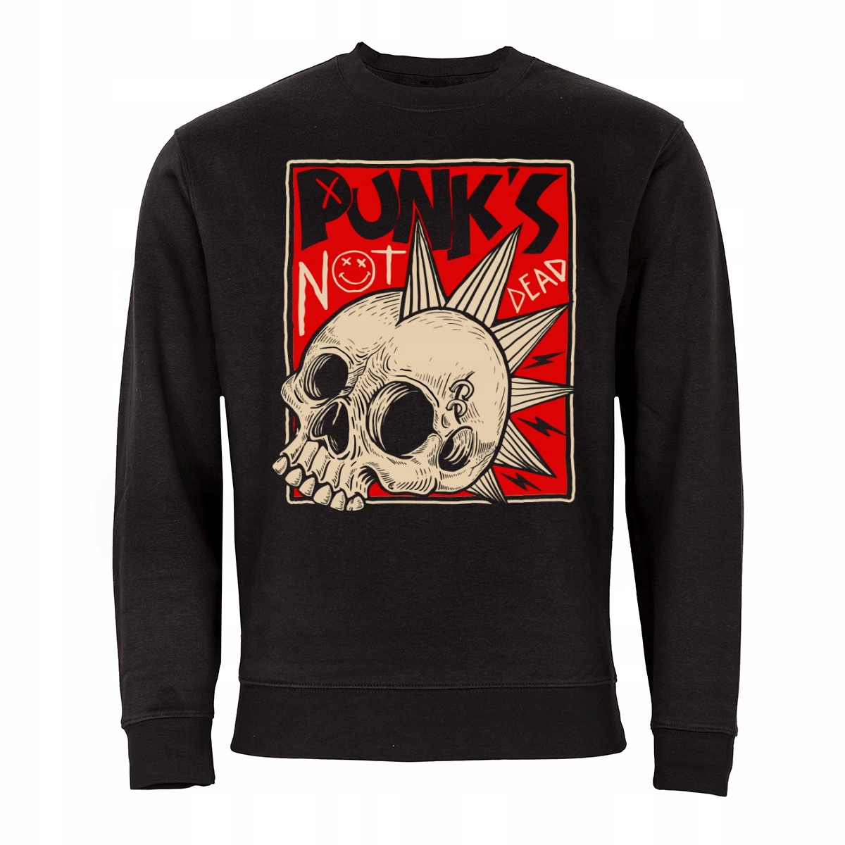 

Czarna Bluza Muzyczna Dla Muzyka Punk Is Not Dead