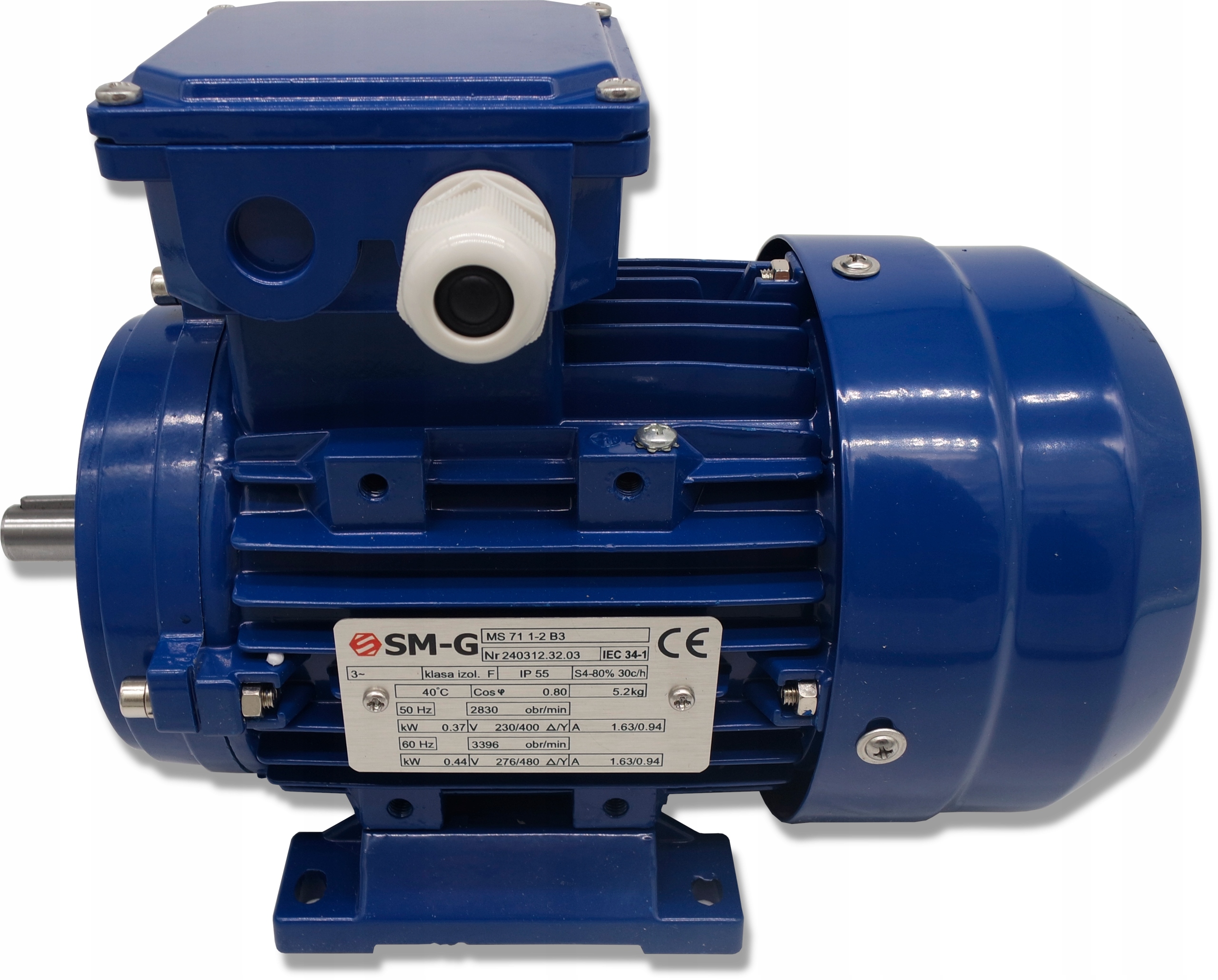 SILNIK ELEKTRYCZNY 0,37kW 230/400V 2830 obr 3FAZOWY Kod producenta 4006.B3MS71W14