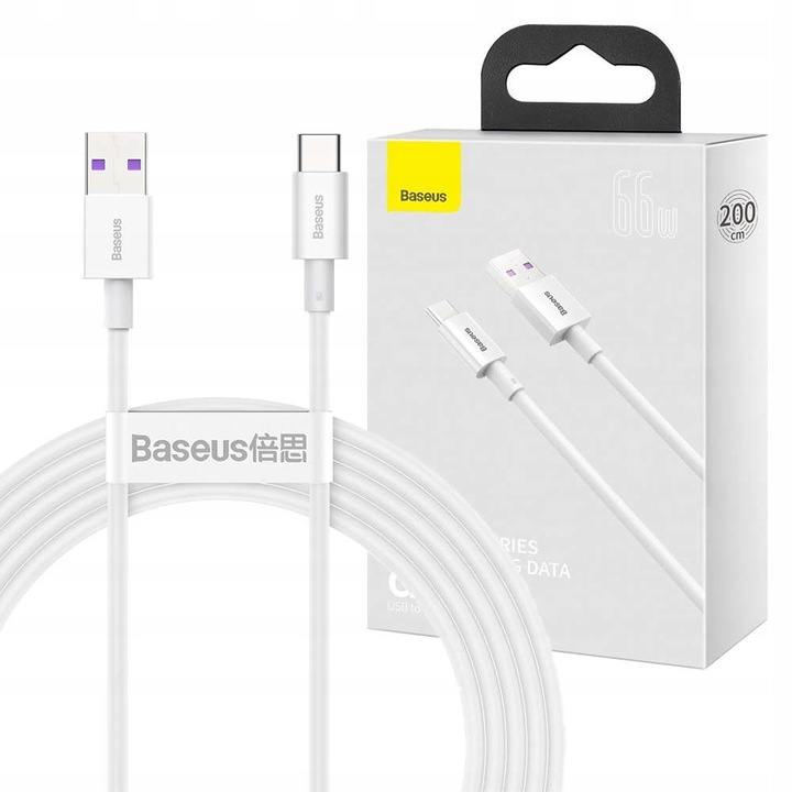 

Kabel przewód telefonu Usb do Usb-c Baseus 66W 2m