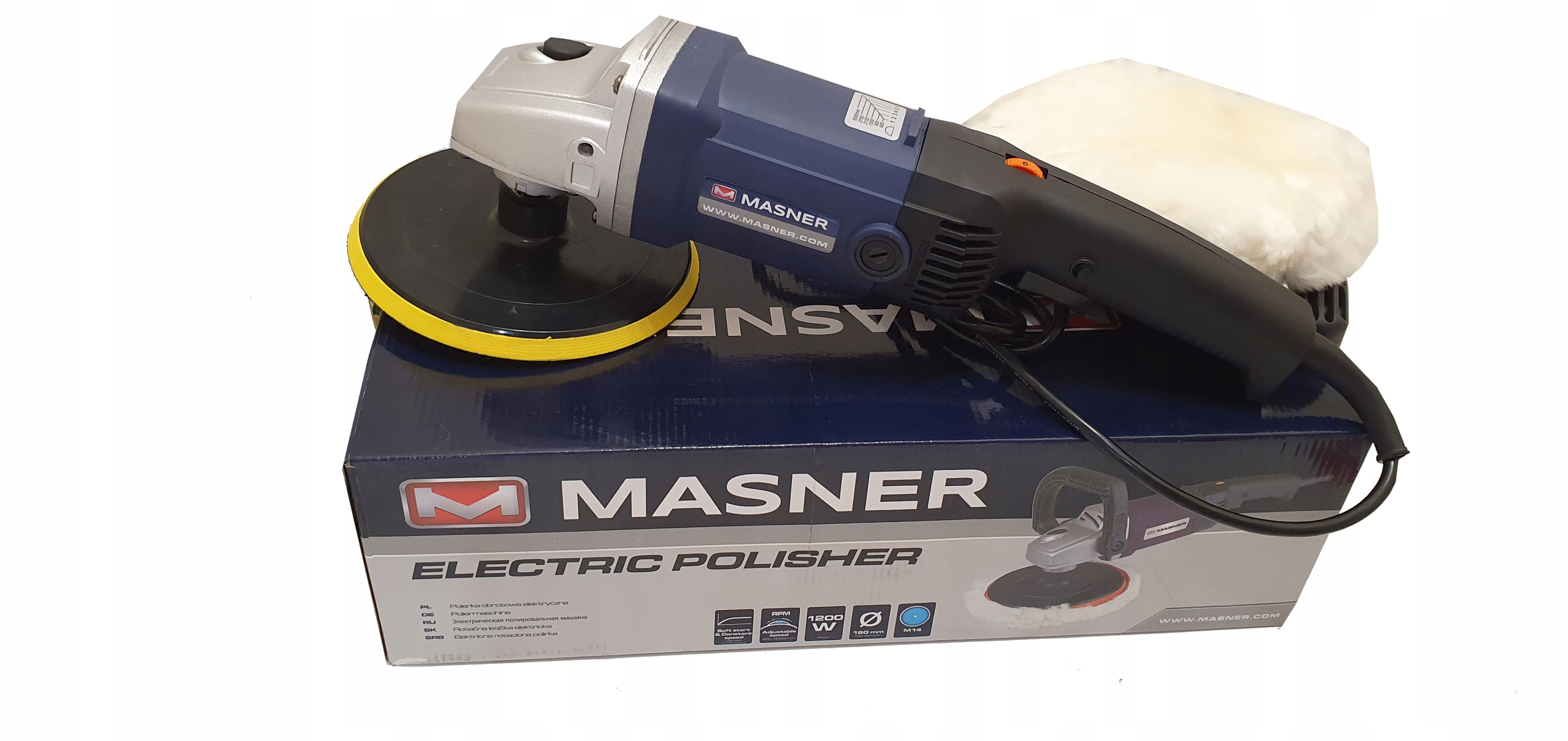 ЕЛЕКТРИЧНИЙ РОТОРНИЙ ПОЛІРУВАЛЬНИК 1200 ВТ 600-3000 ОБ / МІ