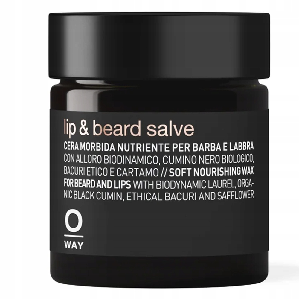 Oway Men Lip & Beard Salve vyživující vosk pro péči o vousy a rty 30 ml