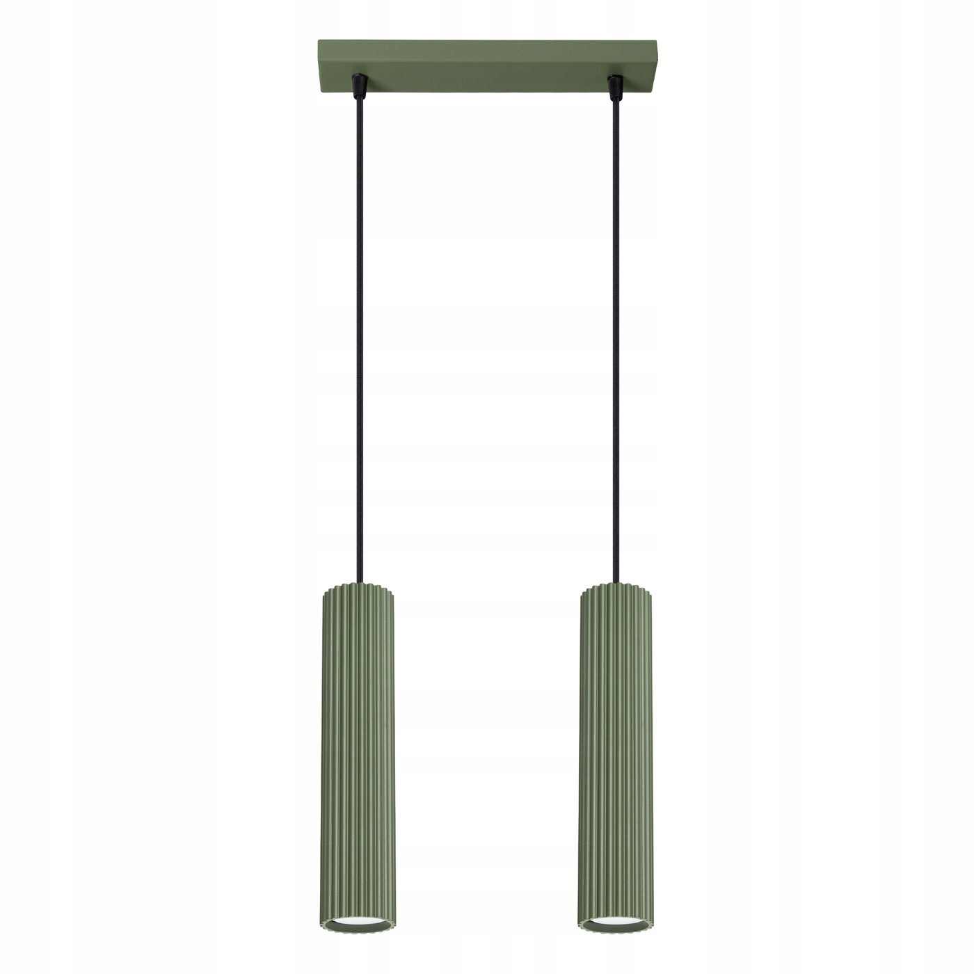 Závesná stropná lampa dvojitý luster zelený Sollux Karbon