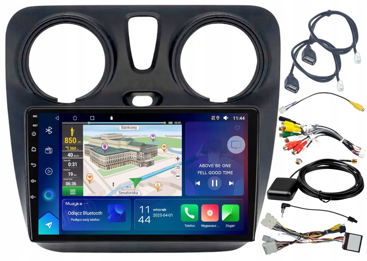 Autorádio Gps Dacia Logan Sandero 2012-19 Wifi Carplay Usb 2GB 64GB