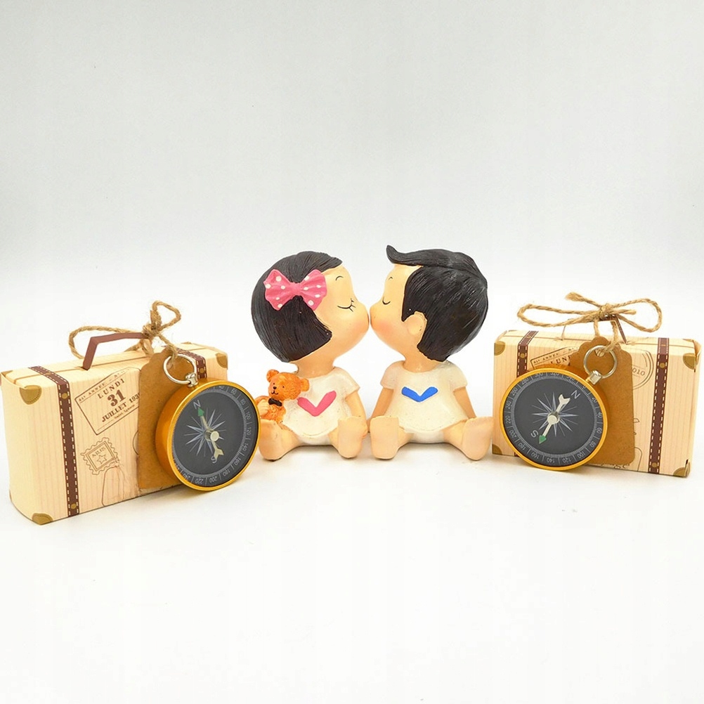 Breloczki do kluczy KOMPAS PODRÓŻ DZIECKA Linijka milimetrowa