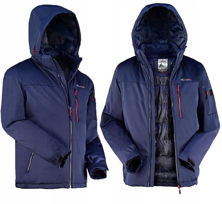 Canada Zimní Bunda Pánská Teplá Lyžařská Bunda 3XL