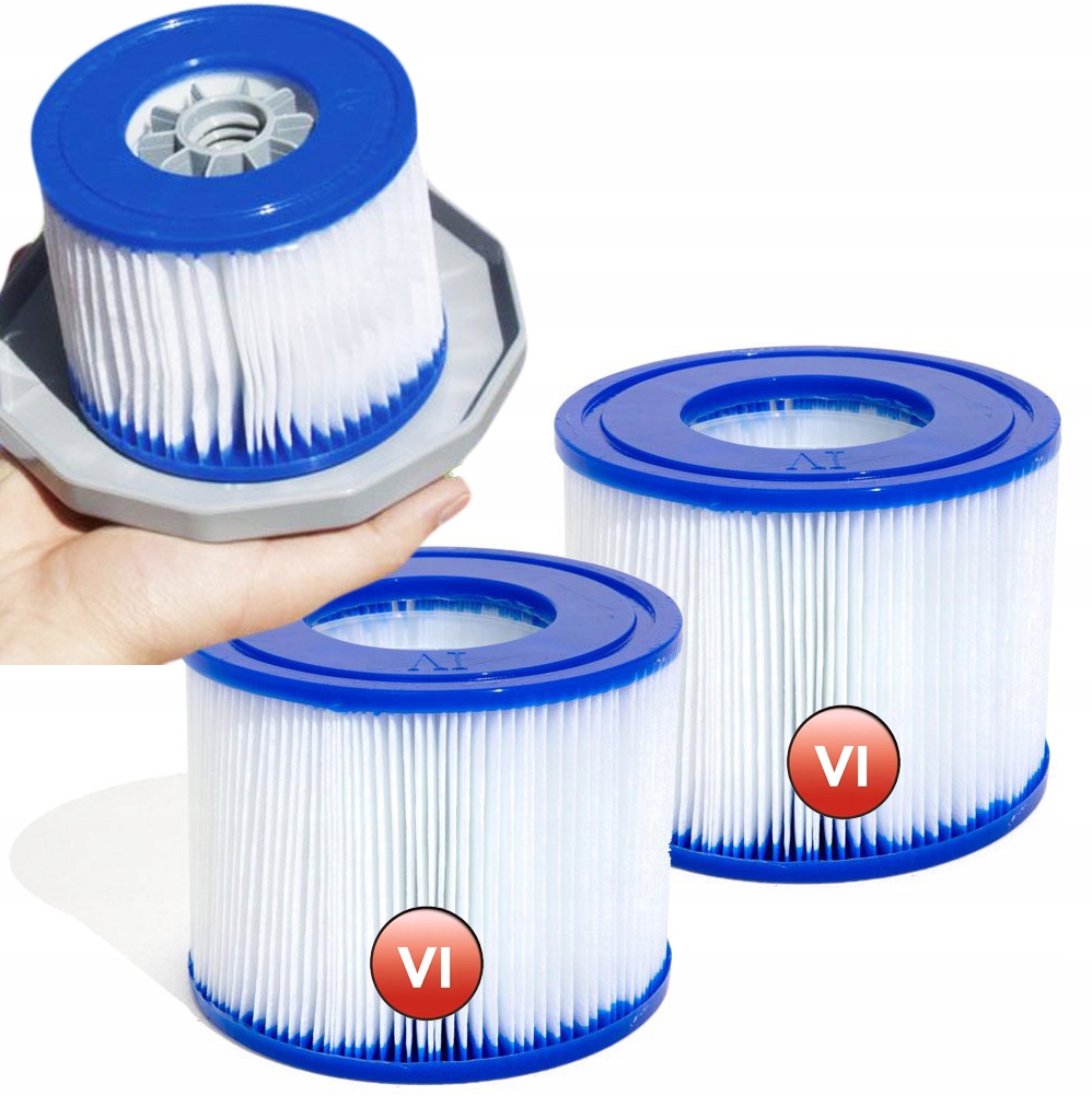 2x FILTR DO LAY-Z-SPA POMPY JACUZZI 60311 BESTWAY WKŁAD TYP VI