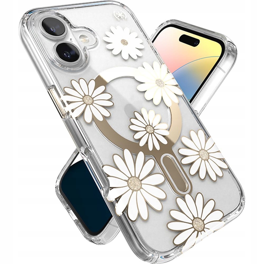 Průhledné pouzdro Speck pro MagSafe pro iPhone 16 case kryt s pěknými zadní kryt