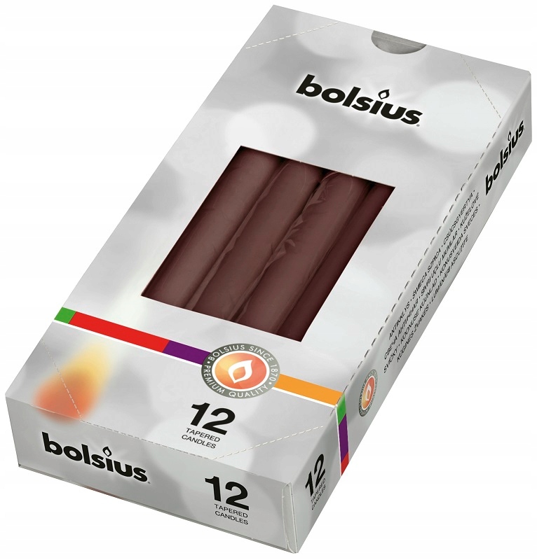 

Bolsius Świeca Szpica 245/24 Kasztanowy Brąz A'12