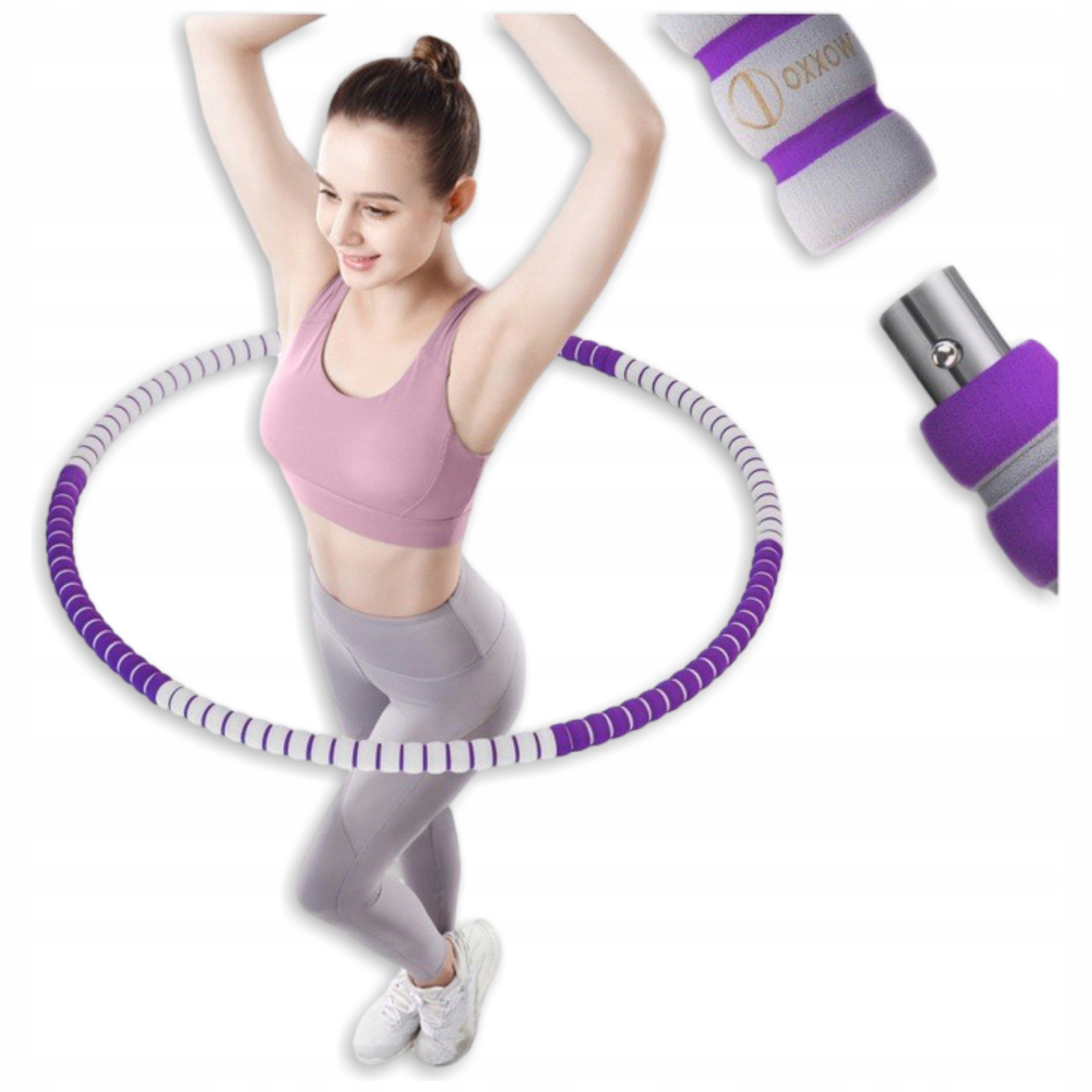 Regulowane Hula Hoop Do Odchudzania Dla Kobiet 96cm Żółty