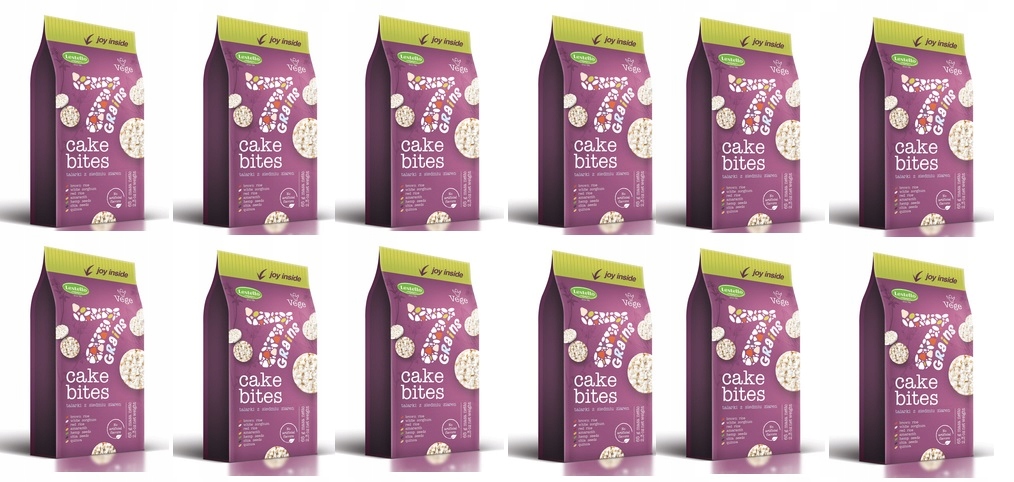 Levně 12x 65g Lestello taláry 7 zrn rýže chia Karton