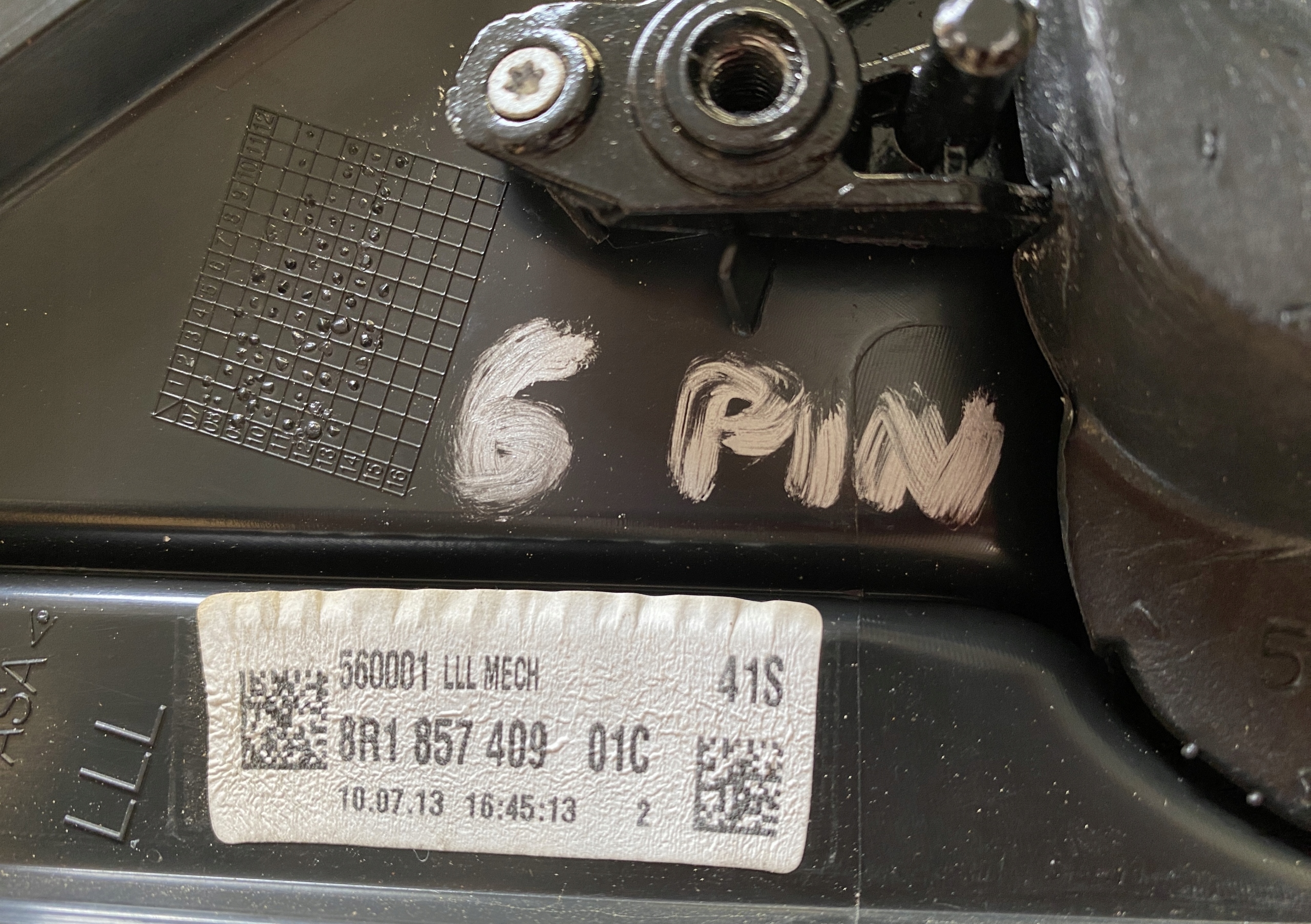 AUDI Q5 8R Spiegel links 6 PIN