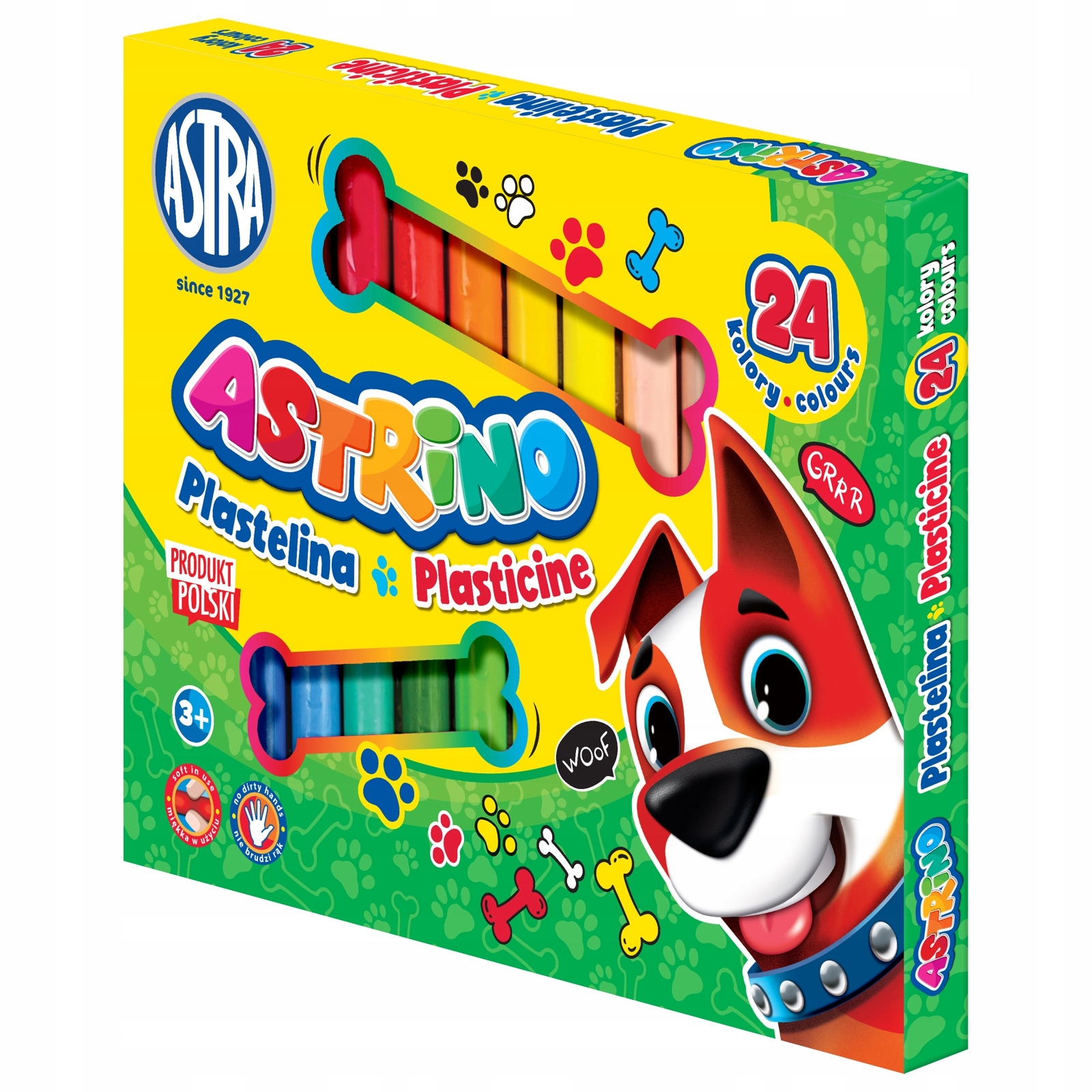Astra ASTRINO PLASTELINA 24 Kolory POLSKI produkt Marka Astra
